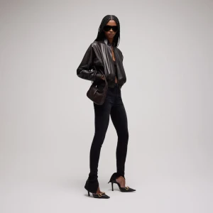 Soft Nappa Leather Bomber Jacket