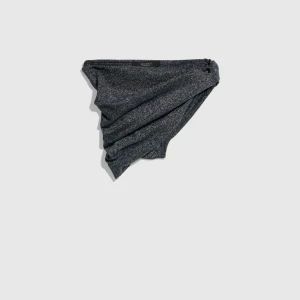 Stretch Viscose Lamé Draped Skirt
