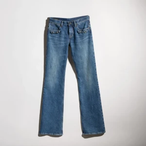 Stretch Cotton Denim With Horsebit