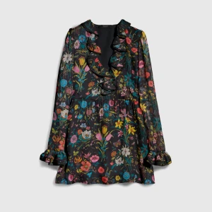 Printed Silk Chiffon Dress