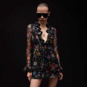 Printed Silk Chiffon Dress