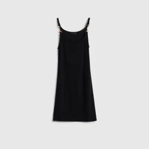 Viscose CrÊPe Jersey Dress With Horsebit