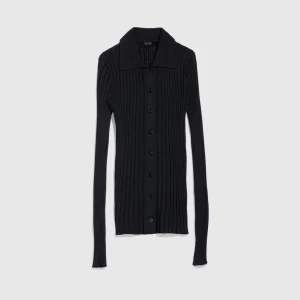 Fine Rib Viscose Cardigan