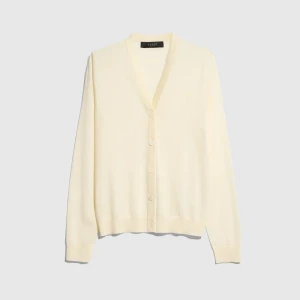 Fine Wool Cardigan With Embroidery