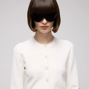 Gg Fine Viscose Jacquard Cardigan