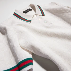 Gg Extra Fine Cotton Jacquard Polo Shirt
