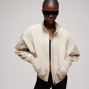 Silk Poplin Zip Jacket