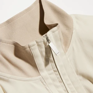 Silk Poplin Zip Jacket