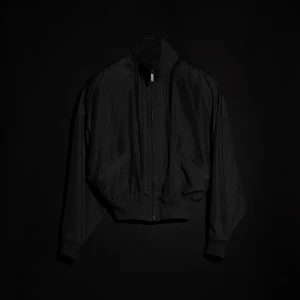 Silk Poplin Zip Jacket