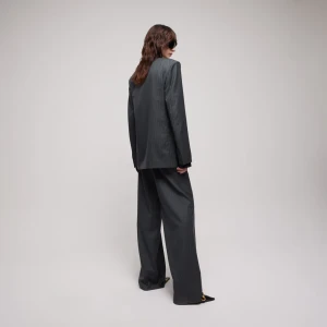 Pinstripe Wool Pants