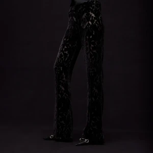 Floral Devoré Velour Pants