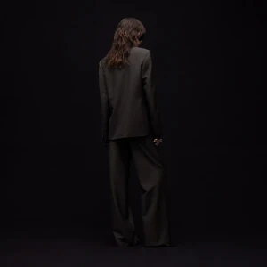 Pinstripe Wool Mohair Pants