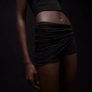 CrÊPe Jersey Draped Shorts
