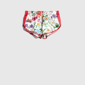 Printed Silk Shorts