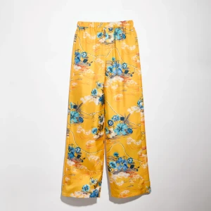 Printed Silk Twill Leisure Pants