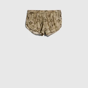 Printed Silk Shorts
