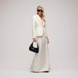 Fine Silk Faille Long Skirt