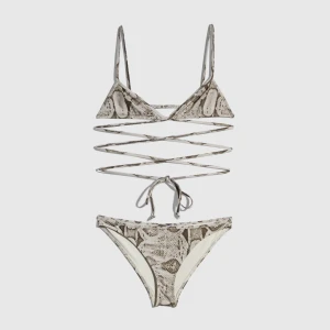Printed Stretch Jersey Bikini