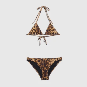 Printed Stretch Jersey Bikini