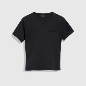 Cotton Jersey T-Shirt With Embroidery