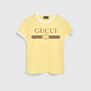 Cotton Jersey T-Shirt With Print