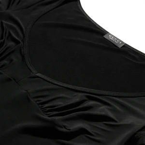 Viscose Jersey T-Shirt With Metal Tag