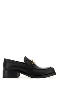 Lanvin Black Leather Medley Loafers