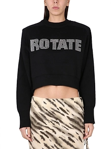 Rotate Cropped Shirt With Logo