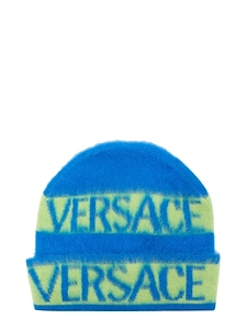 Versace Beanie Logo Stripes