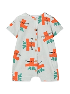 Bobo Choses I'm A Poet All Over Woven Playsuit