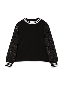 Simonetta Maglia Con Maniche In Tulle