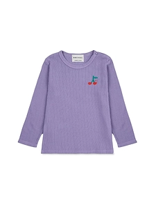 Baby Cherry Long Sleeve Tight T-Shirt