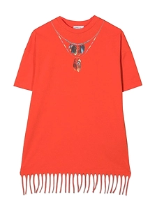 Feathers Necklace Fringe Dress