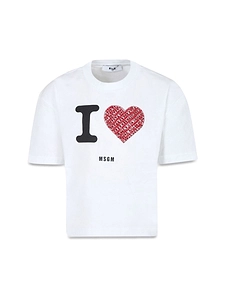 Msgm Jersey T Shirt Girl