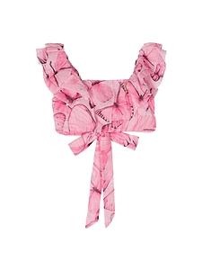 Miss Blumarine Top Butterflies