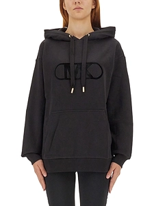 Michael By Michael Kors Flocked Logo Sweatshirt