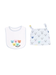 Moschino Cap + Baby Bib Set