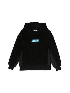 Msgm Teddy Bear+Nylon Hoodie