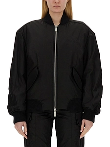 Off White Nylon Bomber Jacket