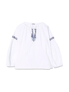Il Gufo White/Blue M/Long Shirt