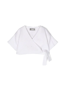 Il Gufo Cross Cardigan With Short Sleeves