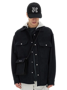 Palm Angels Shirt Jacket With Monogram