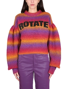 Rotate Birger Christensen Crewneck Sweater With Logo