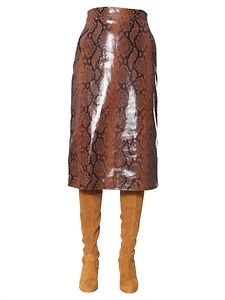 Dsquared Python Print Skirt