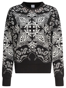 Pinko Mindelo Bandana Printed Crewneck Sweatshirt