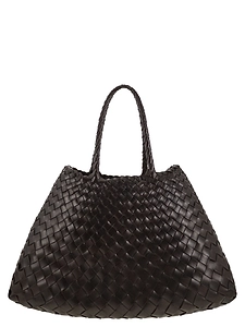 Dragon Santa Croce Small Woven Leather Bag