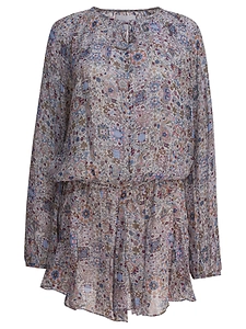 Marant ÉToile Floral Flared Dress