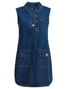 Self Portrait Short Denim Dress