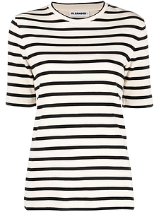 Jil Sander Plus Striped Cotton T-Shirt