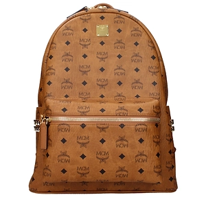 Mcm Brown/Cognac Leather Backpack